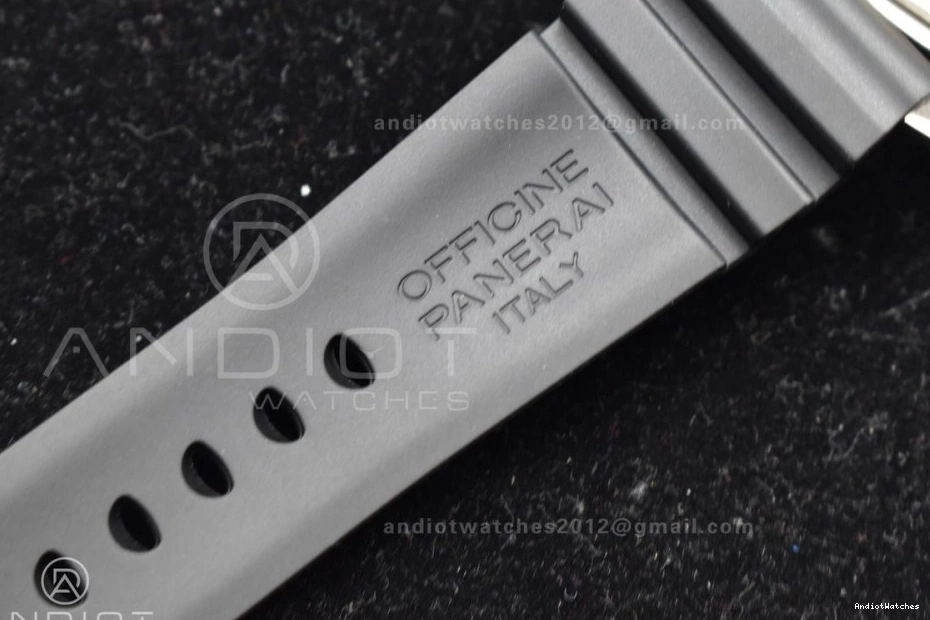 Strap 1003 O Clone V on Edition 1:1 Super Best P.9000 Black PAM389 Rubber BestValue VSF 0416